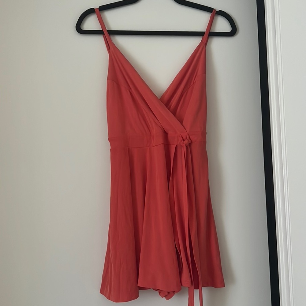 Urban Outfitters Coral Pink Kimchi Blue romper